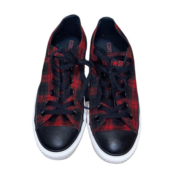 converse flannel shoes